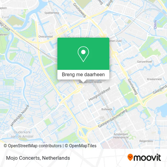 Mojo Concerts kaart
