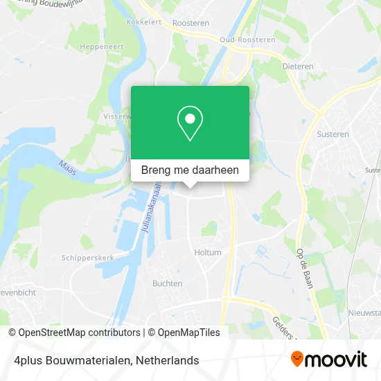 4plus Bouwmaterialen kaart