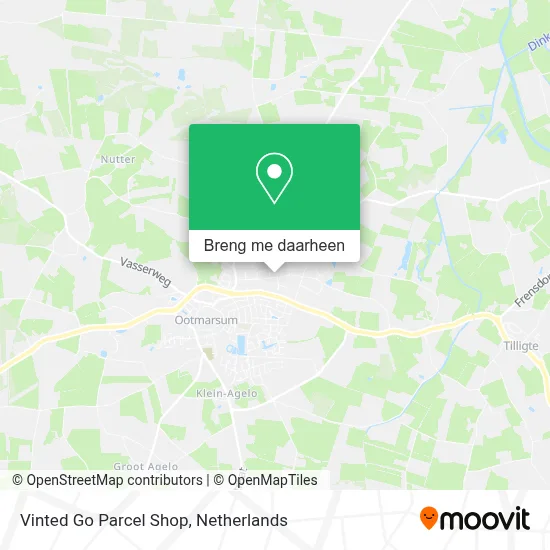 Vinted Go Parcel Shop kaart