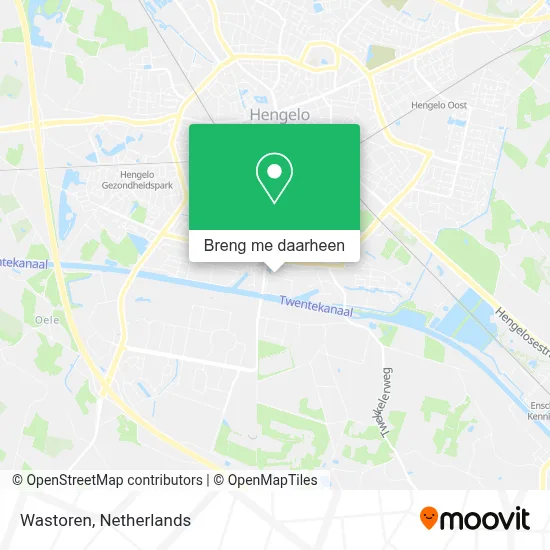 Wastoren kaart