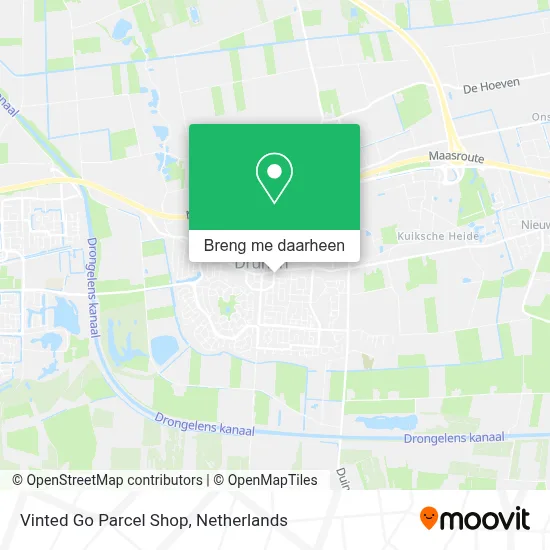 Vinted Go Parcel Shop kaart