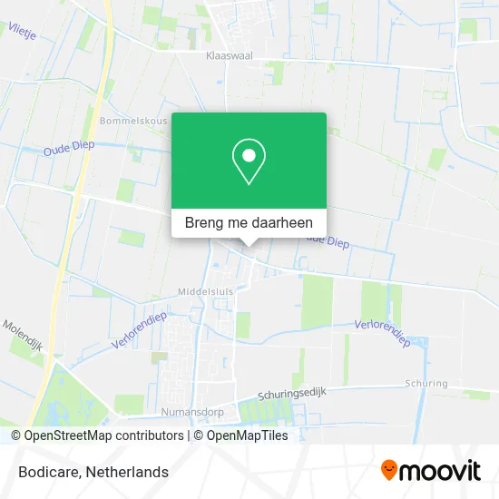 Bodicare kaart