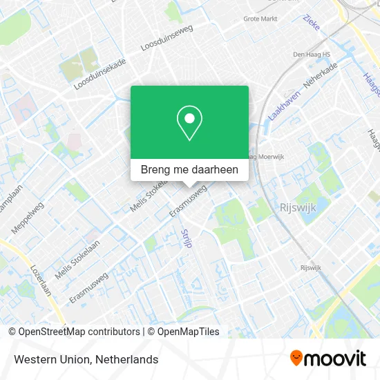 Western Union kaart