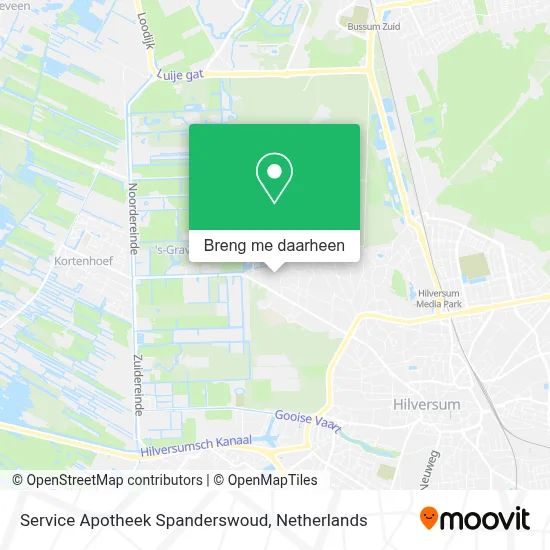 Service Apotheek Spanderswoud kaart