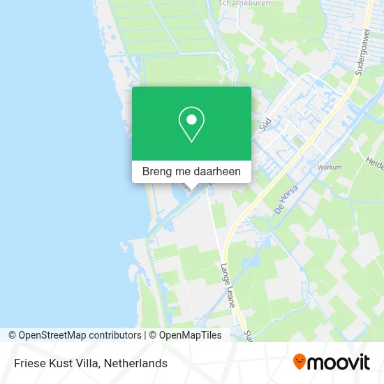 Friese Kust Villa kaart