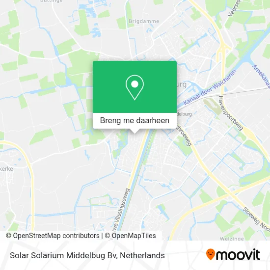 Solar Solarium Middelbug Bv kaart
