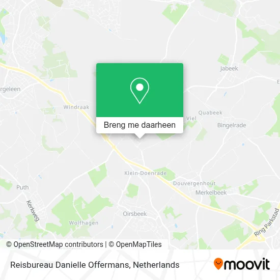 Reisbureau Danielle Offermans kaart