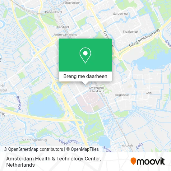 Amsterdam Health & Technology Center kaart