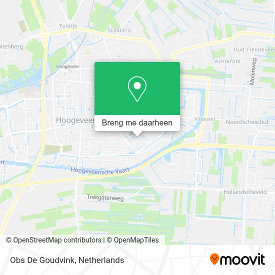Obs De Goudvink kaart