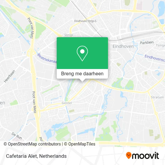 Cafetaria Alet kaart