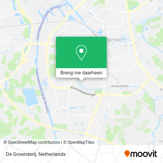 De Groenderij kaart