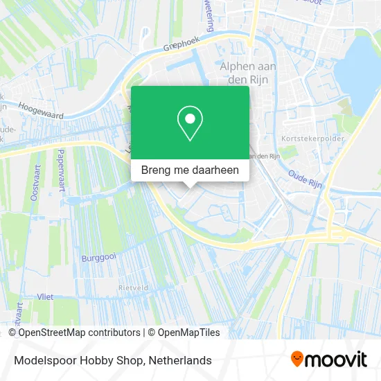 Modelspoor Hobby Shop kaart