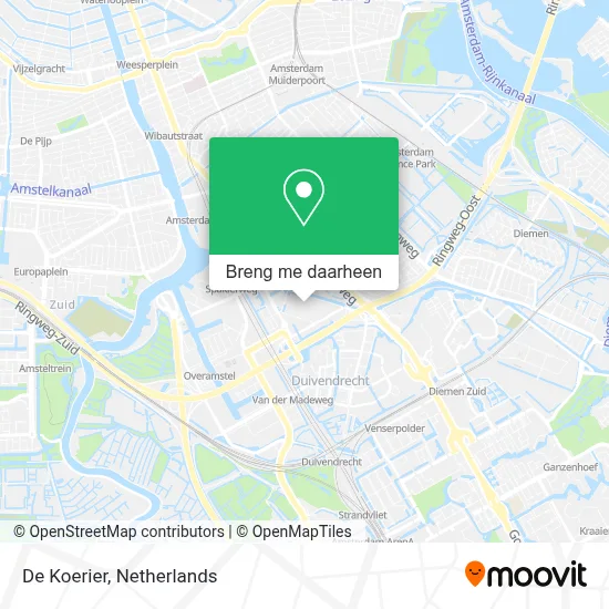 De Koerier kaart