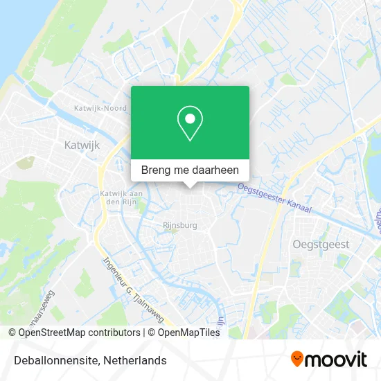 Deballonnensite kaart