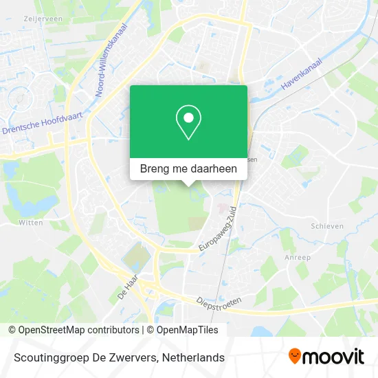 Scoutinggroep De Zwervers kaart