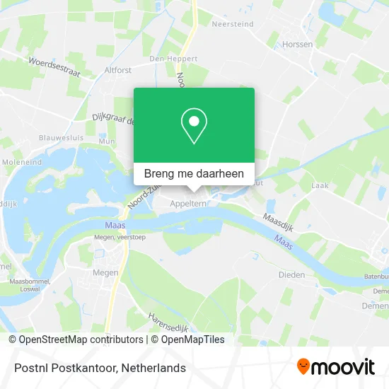 Postnl Postkantoor kaart