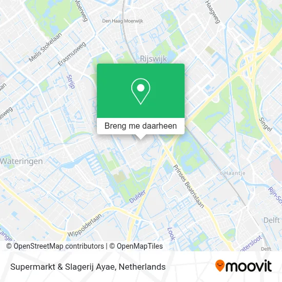 Supermarkt & Slagerij Ayae kaart