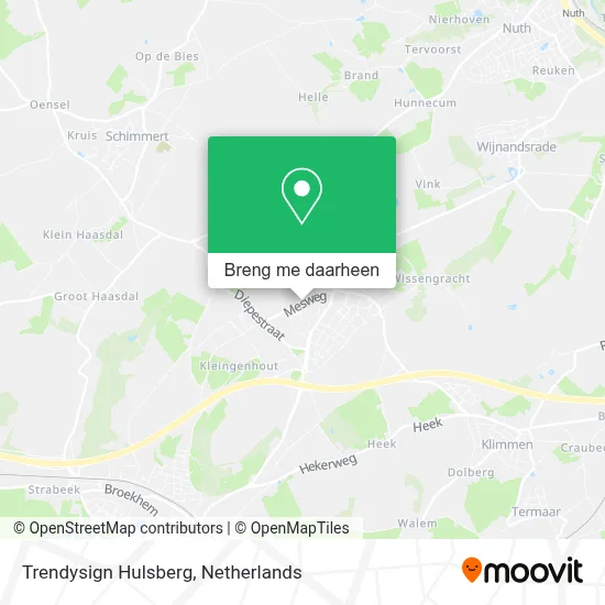 Trendysign Hulsberg kaart