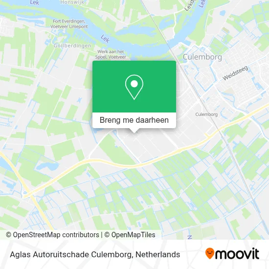 Aglas Autoruitschade Culemborg kaart