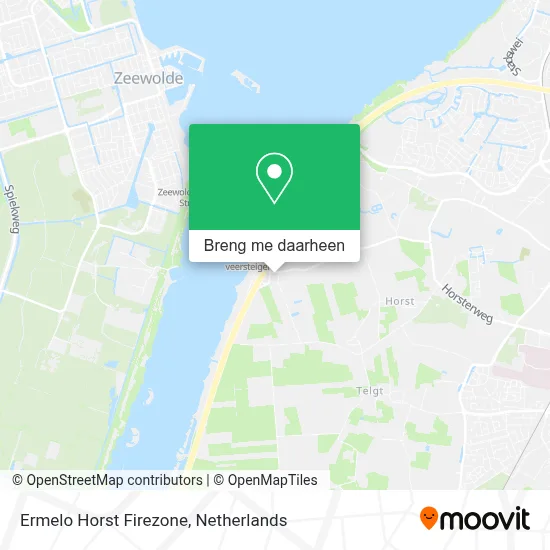 Ermelo Horst Firezone kaart