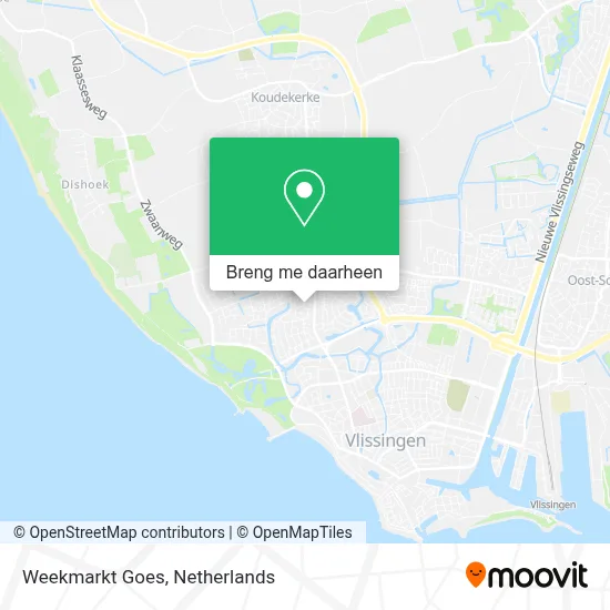 Weekmarkt Goes kaart