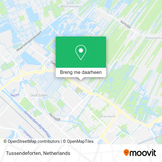 Tussendeforten kaart