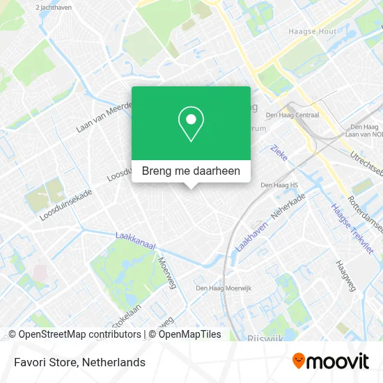 Favori Store kaart