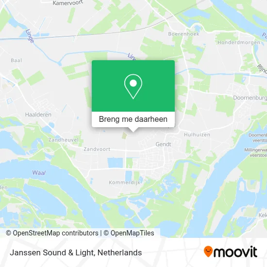 Janssen Sound & Light kaart