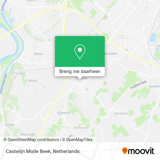 Castelijn Mode Beek kaart