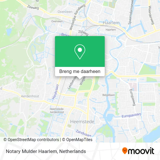 Notary Mulder Haarlem kaart