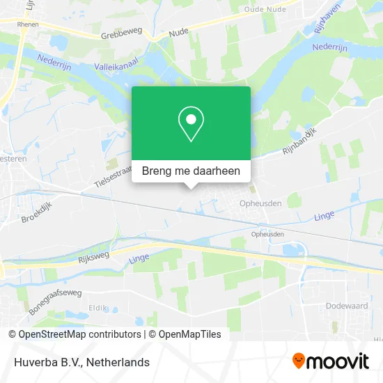 Huverba B.V. kaart