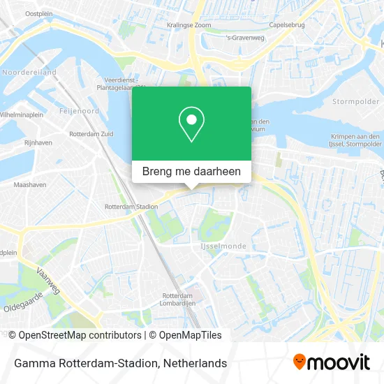 Gamma Rotterdam-Stadion kaart