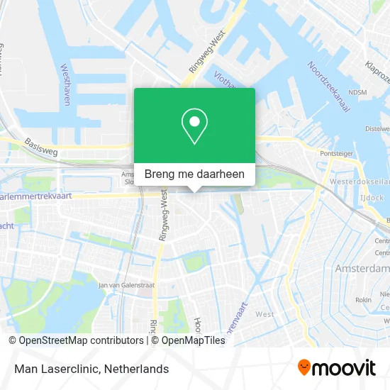 Man Laserclinic kaart