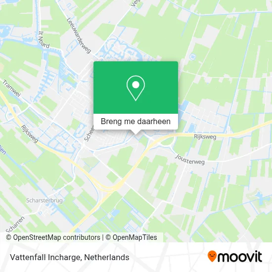 Vattenfall Incharge kaart