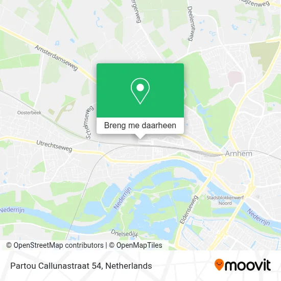 Partou Callunastraat 54 kaart