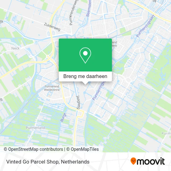 Vinted Go Parcel Shop kaart