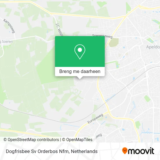 Dogfrisbee Sv Orderbos Nfm kaart