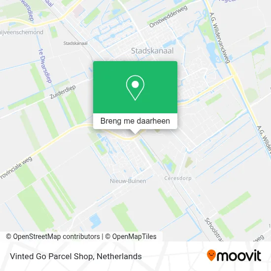 Vinted Go Parcel Shop kaart