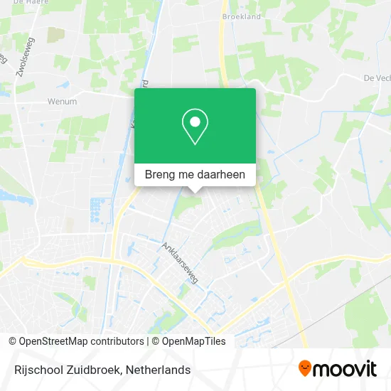 Rijschool Zuidbroek kaart