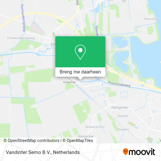 Vandinter Semo B.V. kaart