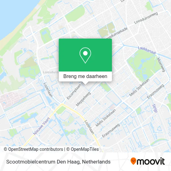 Scootmobielcentrum Den Haag kaart