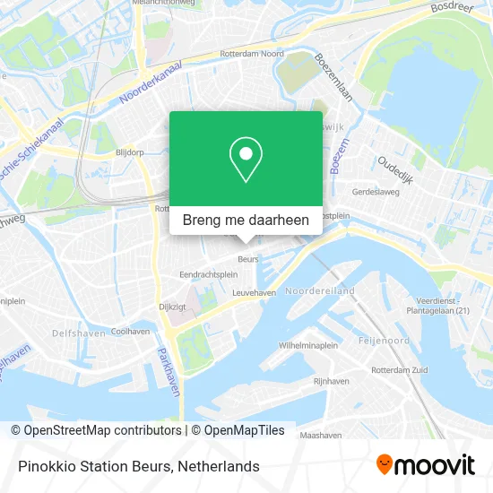Pinokkio Station Beurs kaart