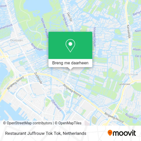 Restaurant Juffrouw Tok Tok kaart