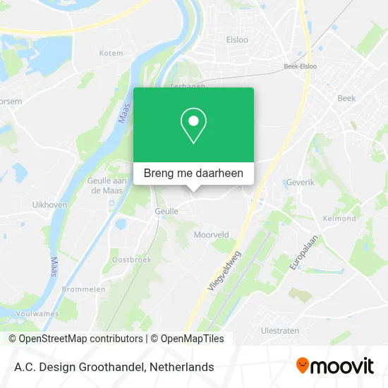 A.C. Design Groothandel kaart