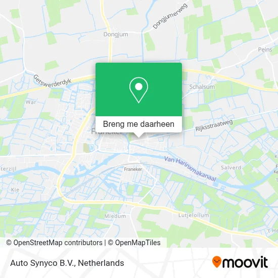 Auto Synyco B.V. kaart
