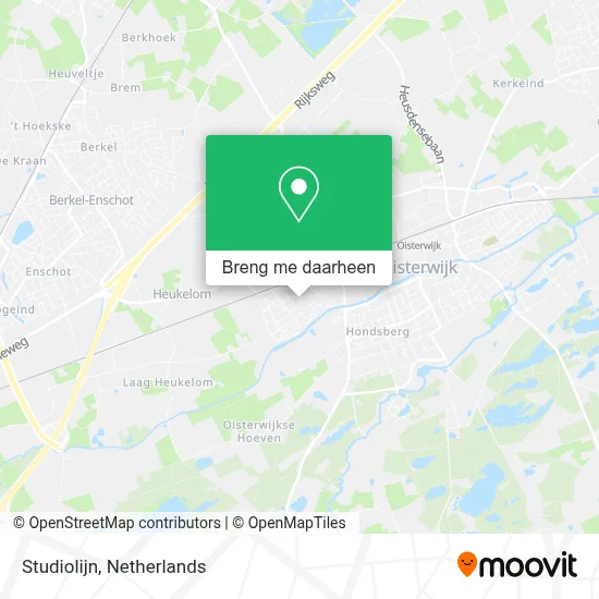 Studiolijn kaart
