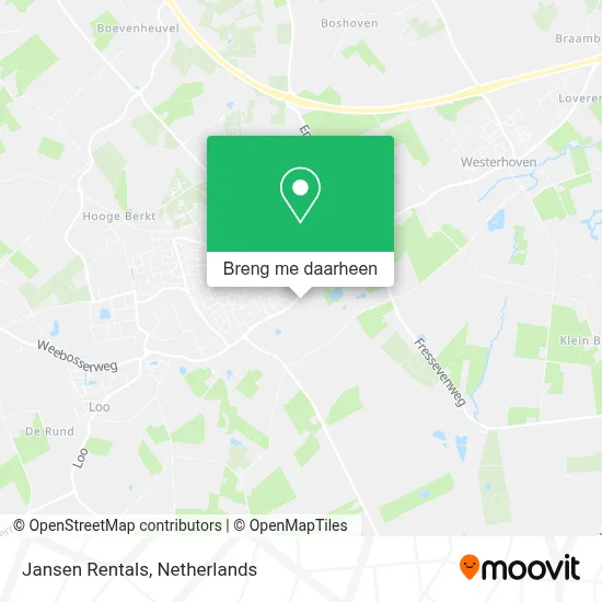 Jansen Rentals kaart