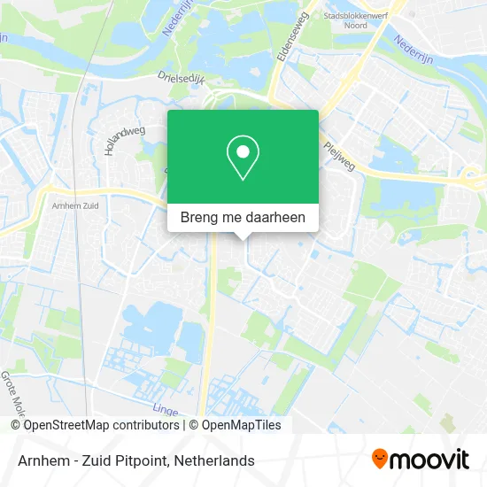 Arnhem - Zuid Pitpoint kaart
