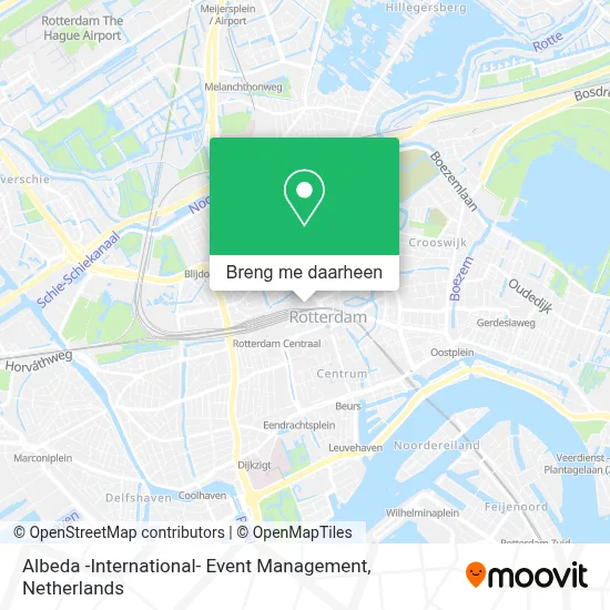 Albeda -International- Event Management kaart
