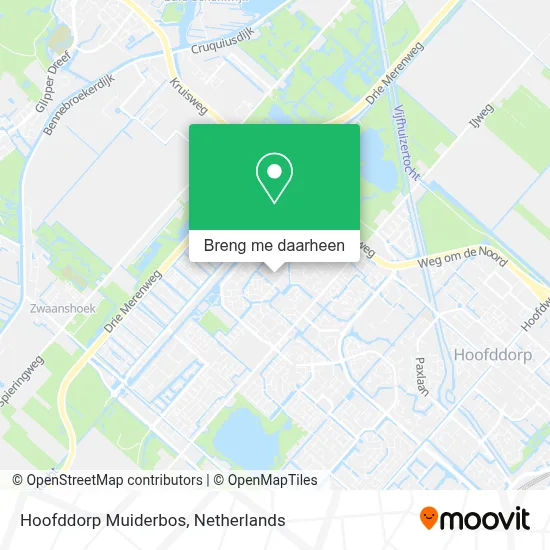 Hoofddorp Muiderbos kaart